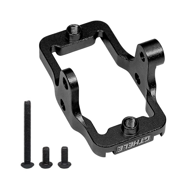GTHELE Aluminum Servo Mount Bracket for Traxxas TRX4M Upgrade Parts 1/18 RC Crawler Car (Black) - Image 3